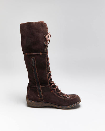 Vintage Y2k 00s Timberland Suede Lace-Up Boots - UK6
