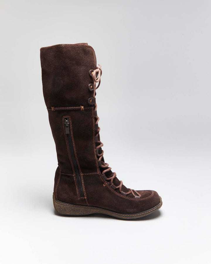 Vintage Y2k 00s Timberland Suede Lace-Up Boots - UK6