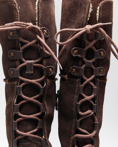 Vintage Y2k 00s Timberland Suede Lace-Up Boots - UK6