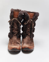 Vintage Y2k 00s The North Face Suede Lace-Up Boots - UK6