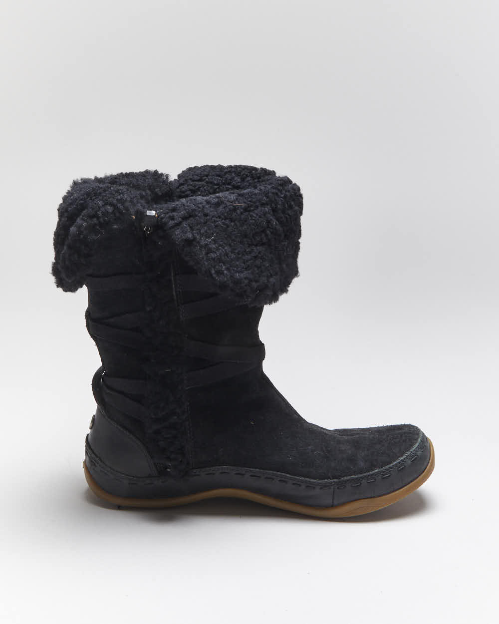 00s archive FUGA Python suede boots（00s archive FUGA Long Python 