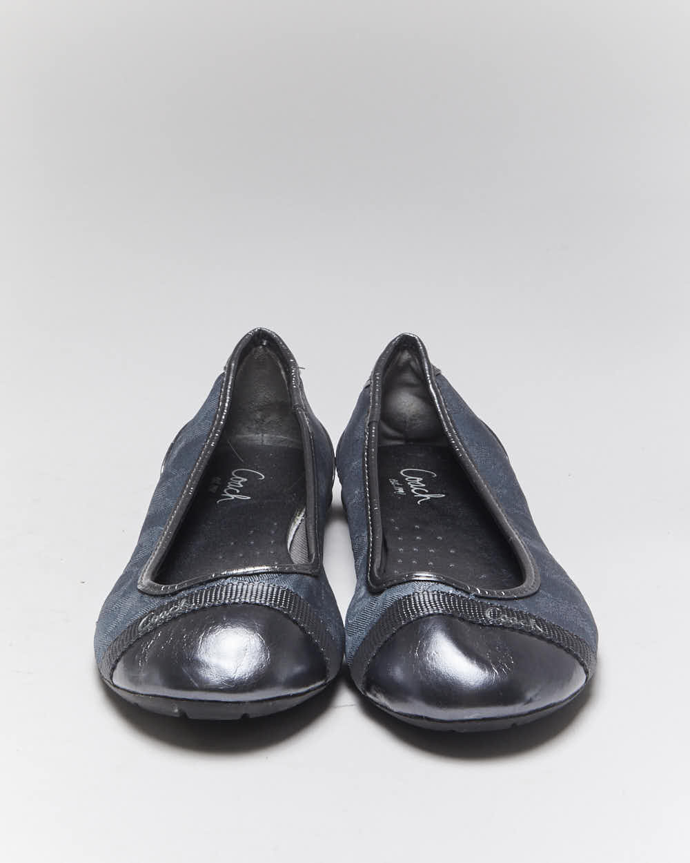 Vintage Y2k 00s Coach Monogram Ballet Flats - UK4.5