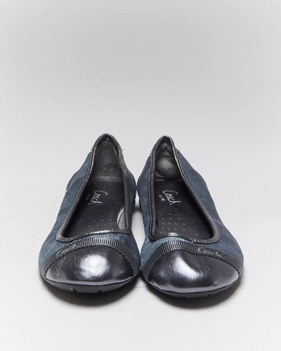 Vintage Y2k 00s Coach Monogram Ballet Flats - UK4.5