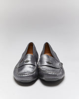 Vintage Coach Grey Silver Loafers - UK5