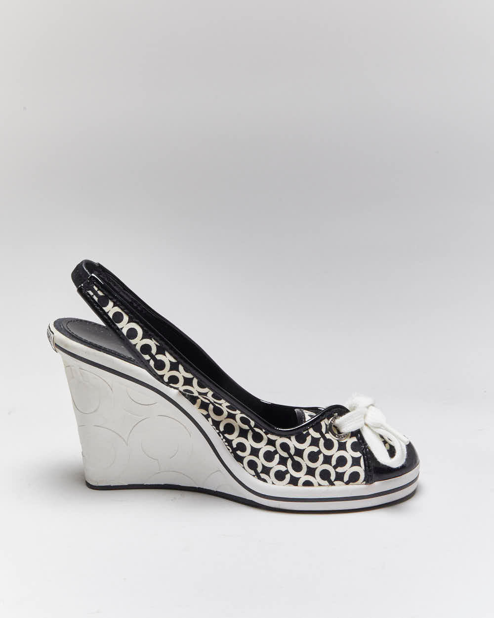 Vintage Y2k 00s Coach Monogram Heels - UK5