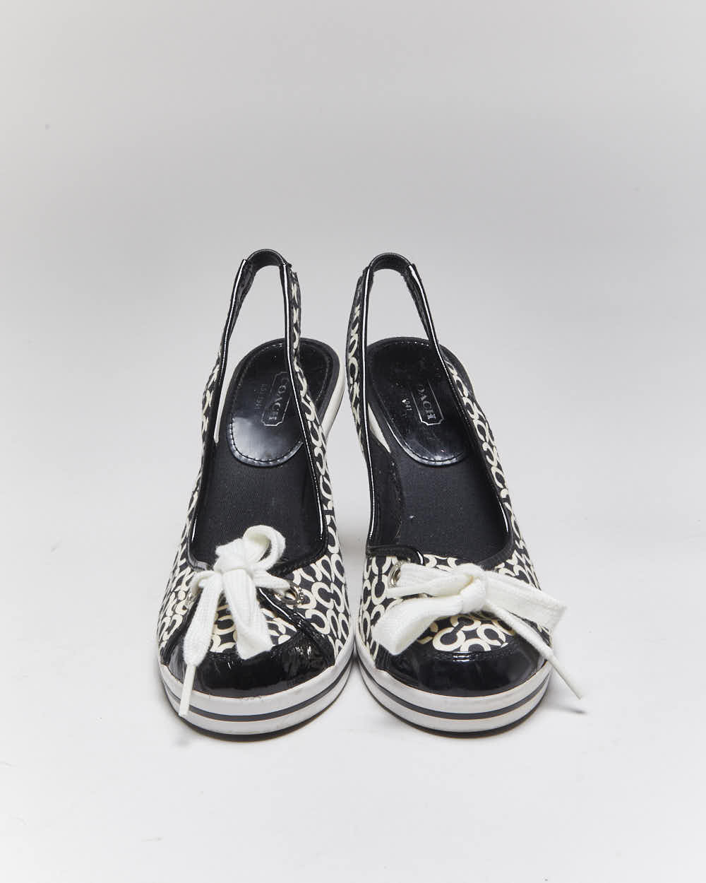 Vintage Y2k 00s Coach Monogram Heels - UK5