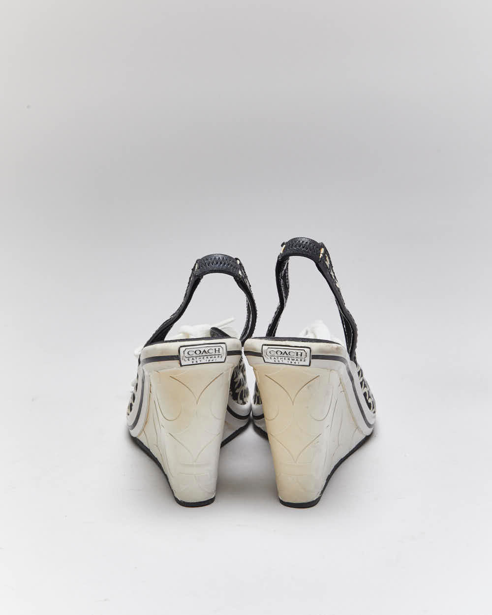 Vintage Y2k 00s Coach Monogram Heels - UK5
