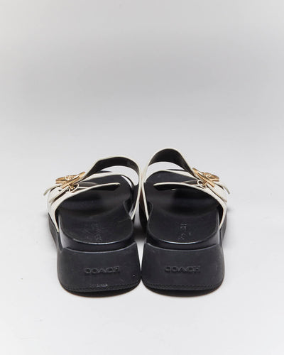 Vintage Coach Slider Sandals  - UK6.5