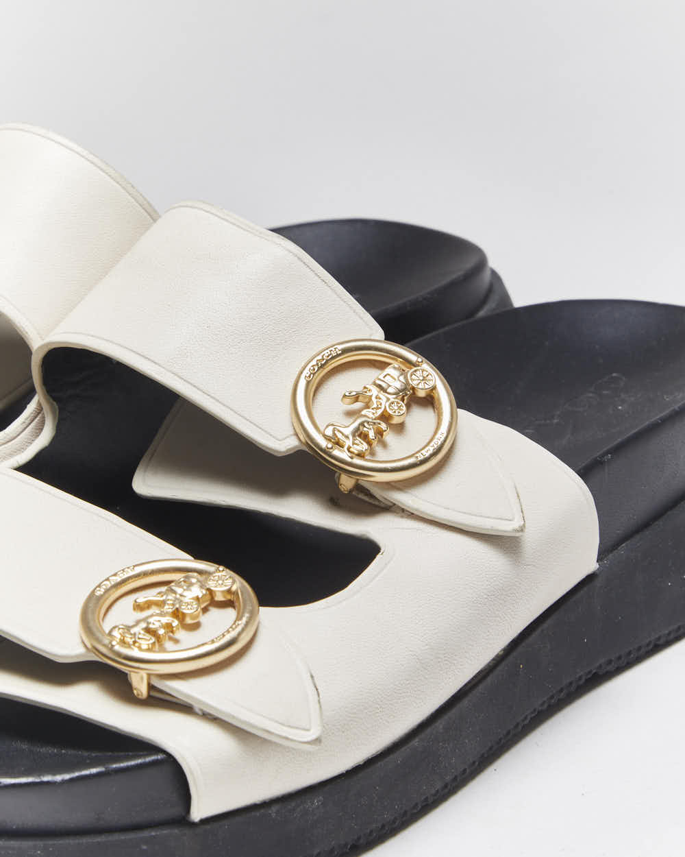 Vintage Coach Slider Sandals  - UK6.5