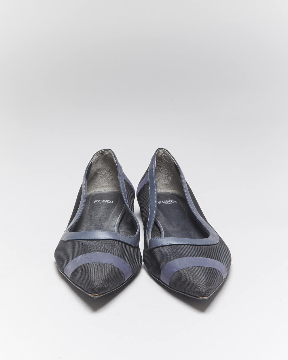 Vintage Fendi Mesh Pointy Ballet Flats - UK5