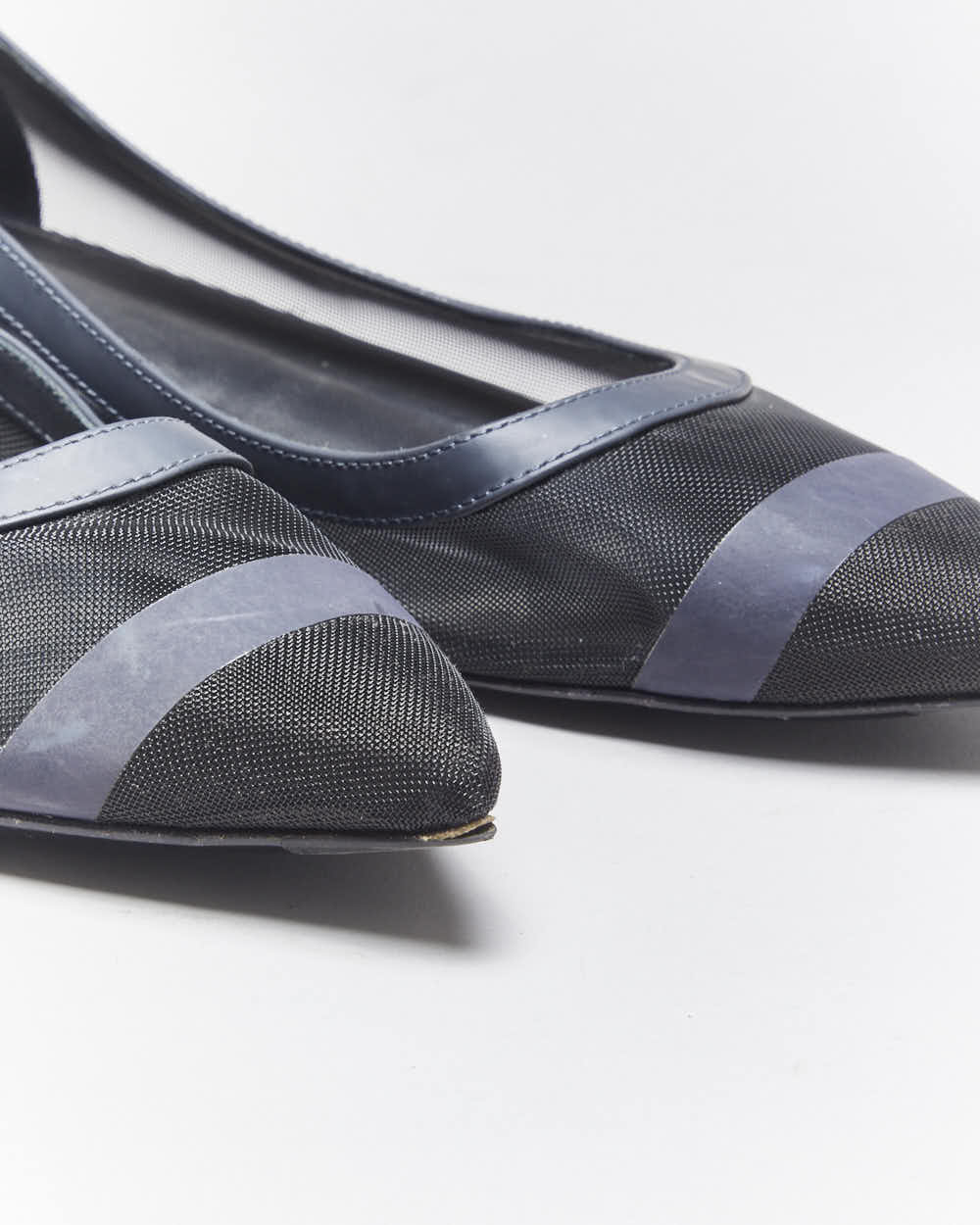 Vintage Fendi Mesh Pointy Ballet Flats - UK5