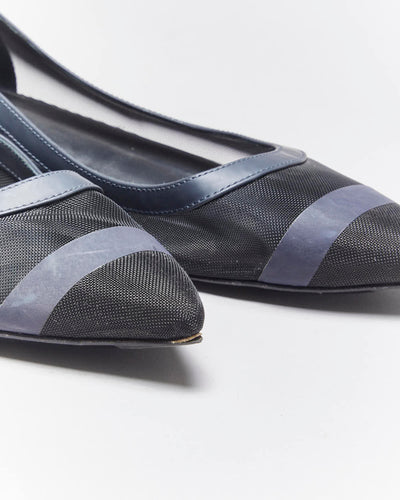 Vintage Fendi Mesh Pointy Ballet Flats - UK5