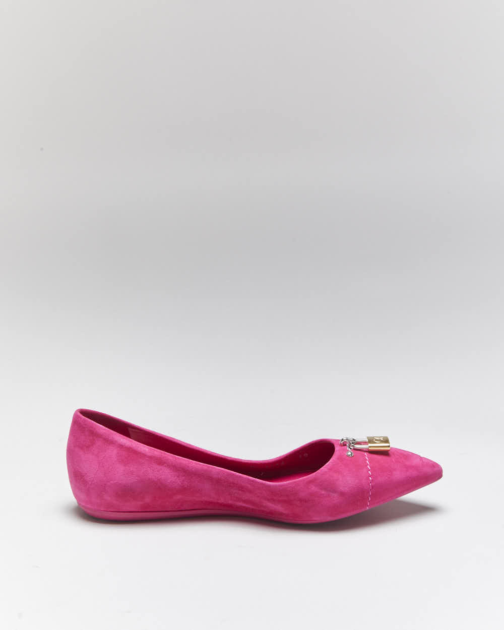 Vintage Louis Vuitton Suede Pointy Ballet Flats - UK5