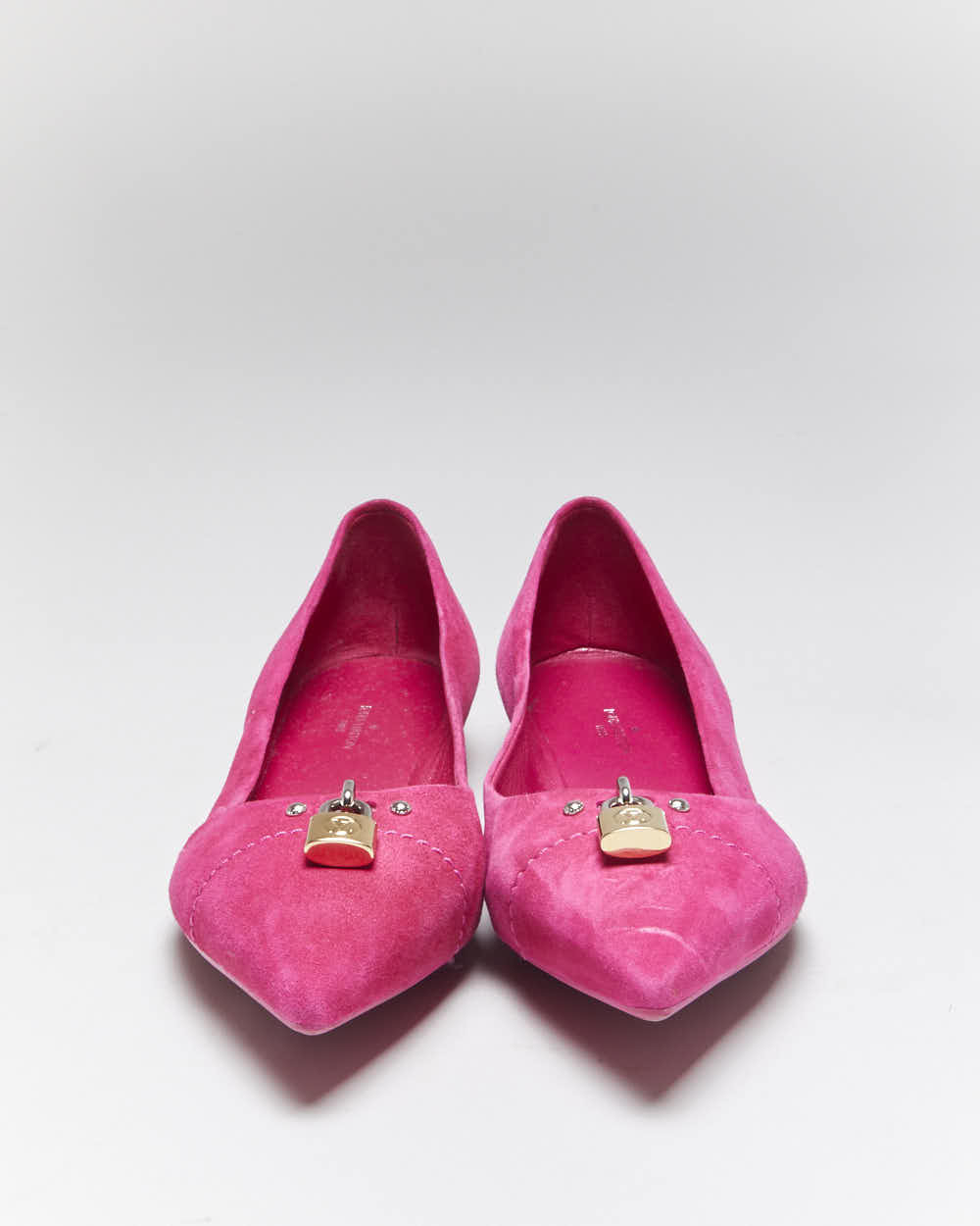 Vintage Louis Vuitton Suede Pointy Ballet Flats - UK5
