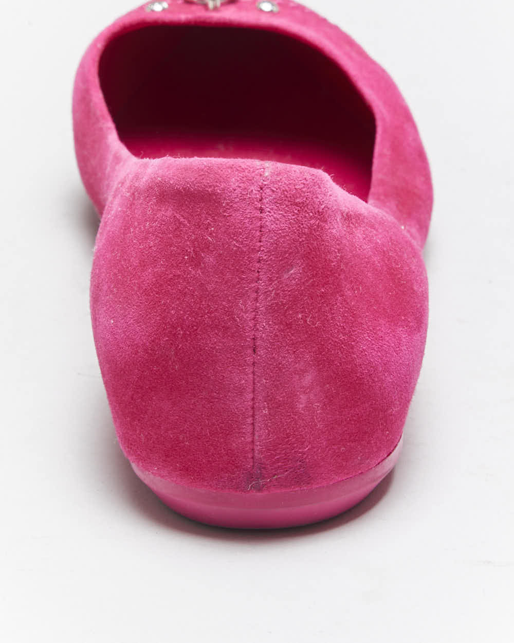 Vintage Louis Vuitton Suede Pointy Ballet Flats - UK5
