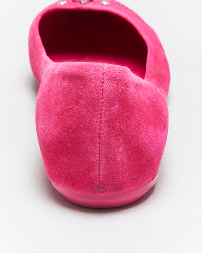 Vintage Louis Vuitton Suede Pointy Ballet Flats - UK5