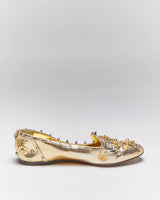 Vintage Dolce &amp; Gabbana Gold Loafers - UK7