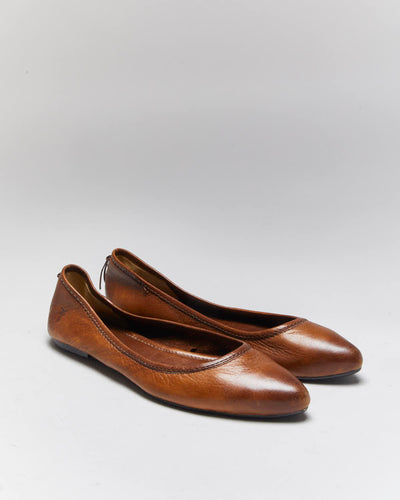 Vintage Frey Leather Ballet Flats - UK6.5