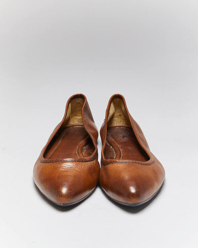 Vintage Frey Leather Ballet Flats - UK6.5