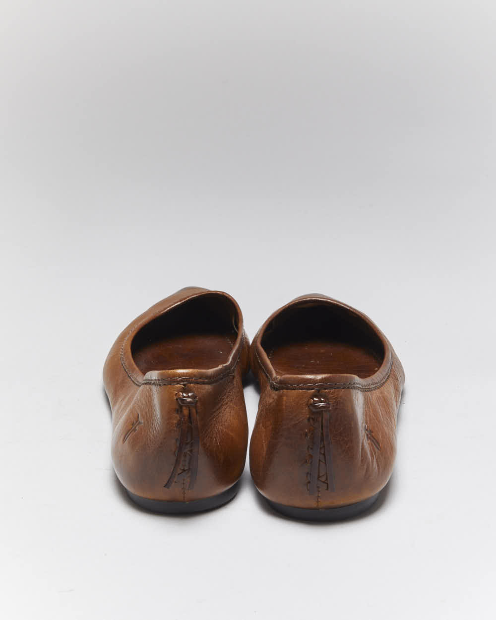 Vintage Frey Leather Ballet Flats - UK6.5