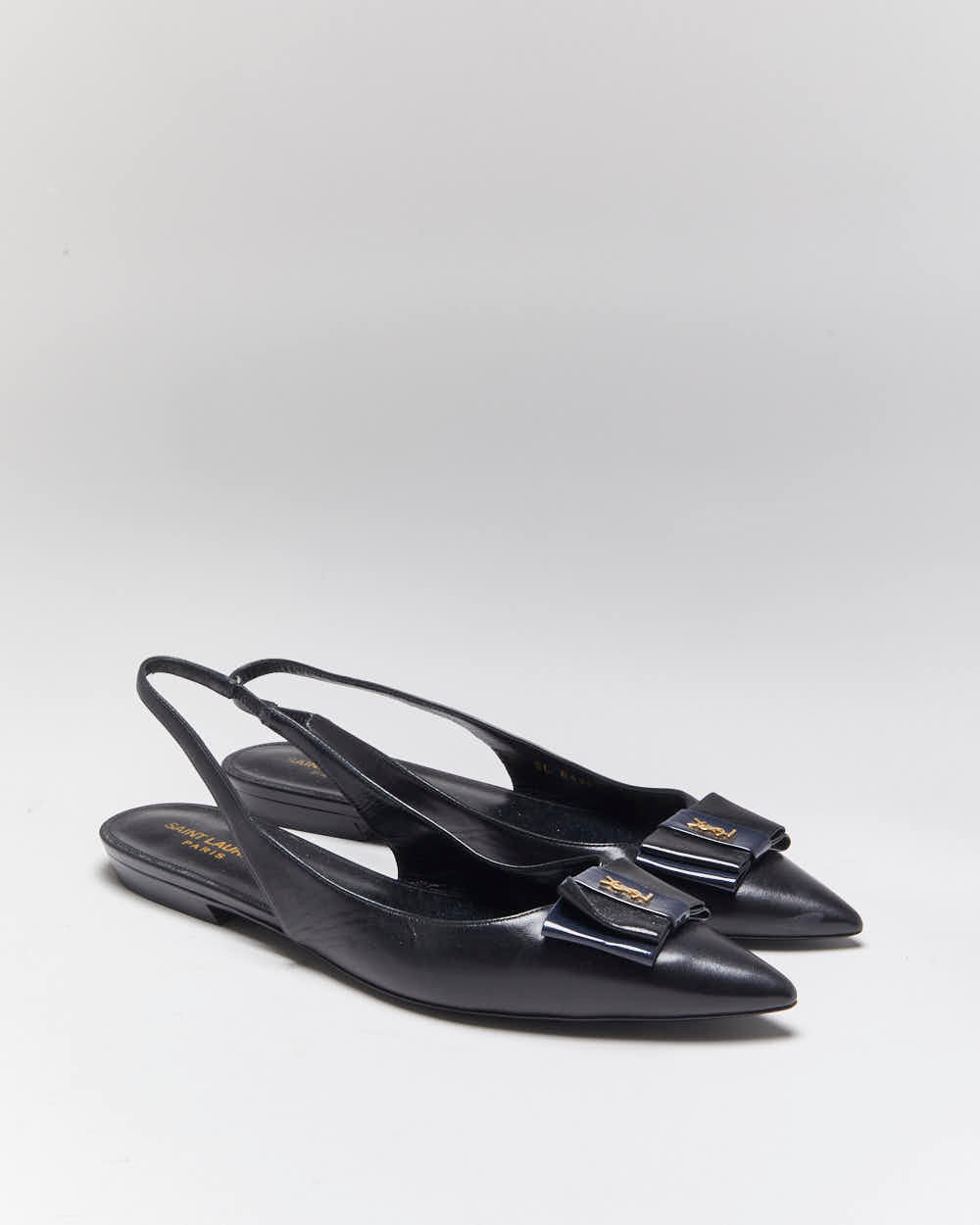 Vintage Yves Saint Laurent Sling Back Flats - UK8