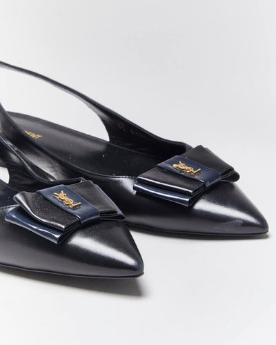 Vintage Yves Saint Laurent Sling Back Flats - UK8