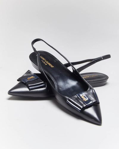 Vintage Yves Saint Laurent Sling Back Flats - UK8