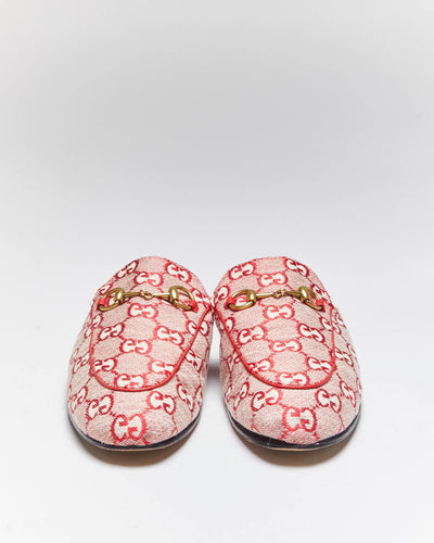 Vintage Gucci Princetown Monogram Flats - UK5