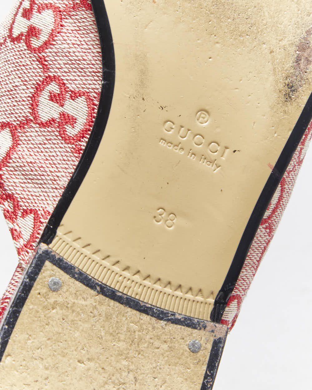 Vintage Gucci Princetown Monogram Flats - UK5