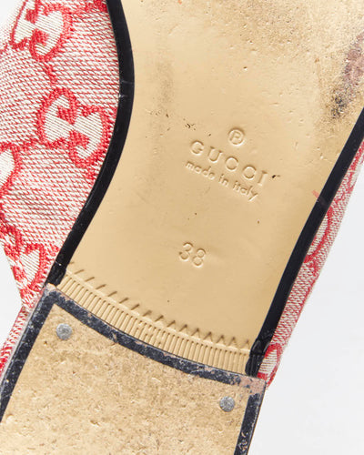 Vintage Gucci Princetown Monogram Flats - UK5