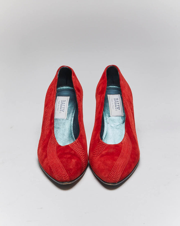 Vintage Bally Suede Heels - UK5.5