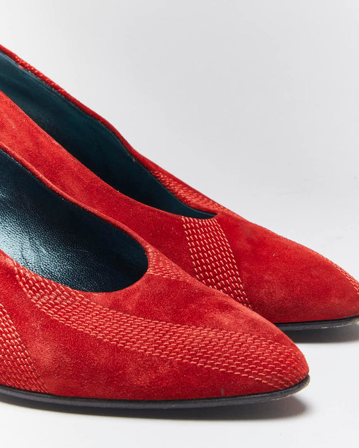 Vintage Bally Suede Heels - UK5.5