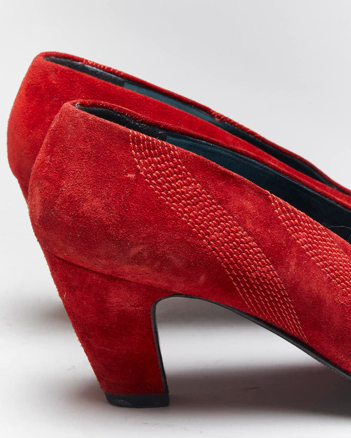 Vintage Bally Suede Heels - UK5.5