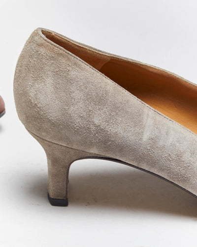 Vintage Salvatore Ferragamo Suede Kitten Heels - UK6.5