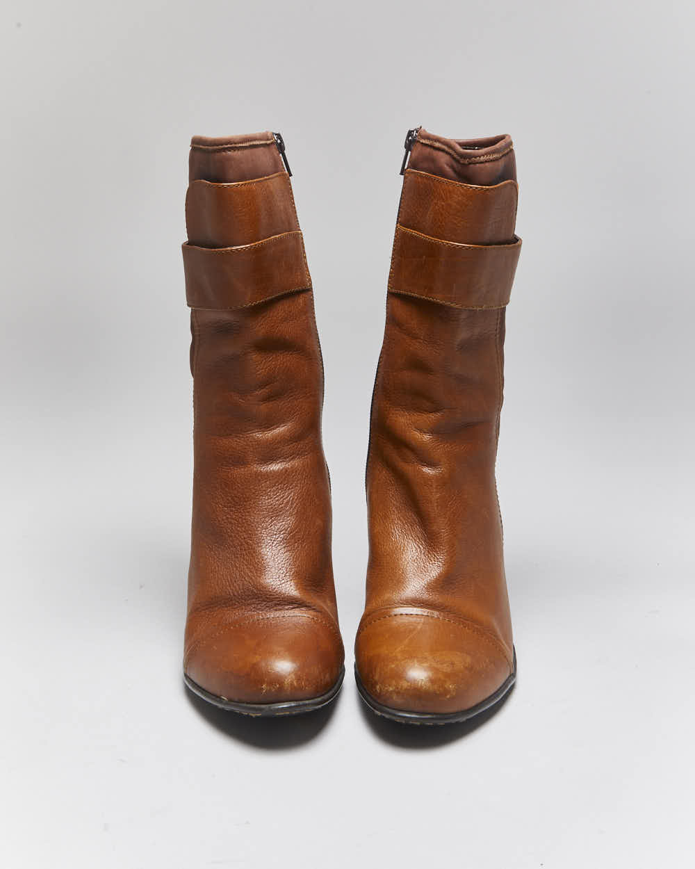 Vintage Born Brown Leather Boots - UK6.5