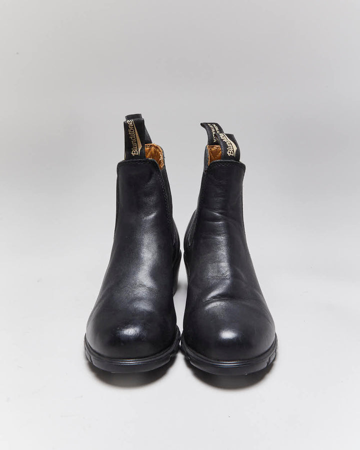 Vintage Bloodstone Black Leather Boots - UK6