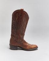 Vintage Brown Cowboy Boots - UK4.5