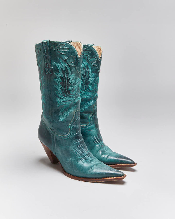 Vintage Charlie Horse Cowboy Boots - UK5