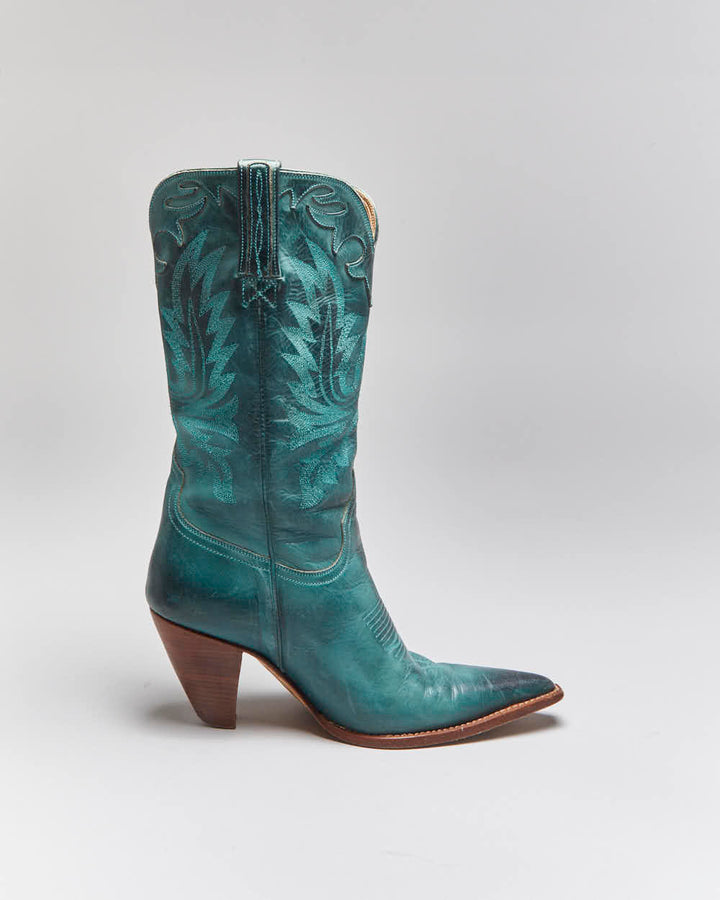 Vintage Charlie Horse Cowboy Boots - UK5