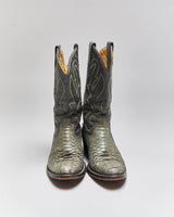 Vintage Montana Snakeskin Cowboy Boots - UK5