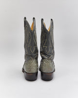 Vintage Montana Snakeskin Cowboy Boots - UK5