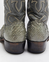 Vintage Montana Snakeskin Cowboy Boots - UK5