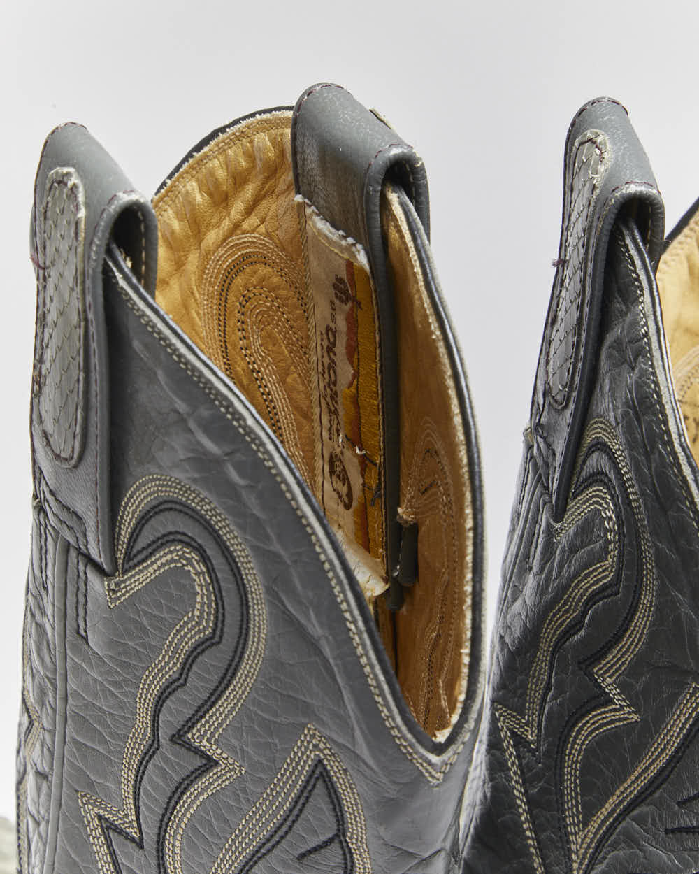 Vintage Montana Snakeskin Cowboy Boots - UK5