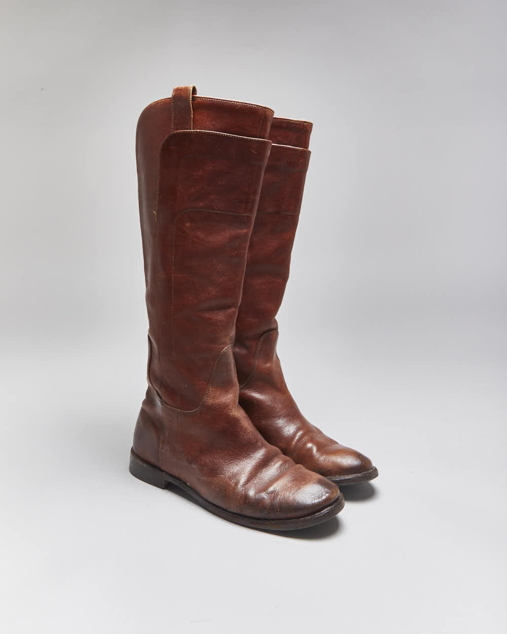 Vintage Frye Brown Leather Boots - UK6