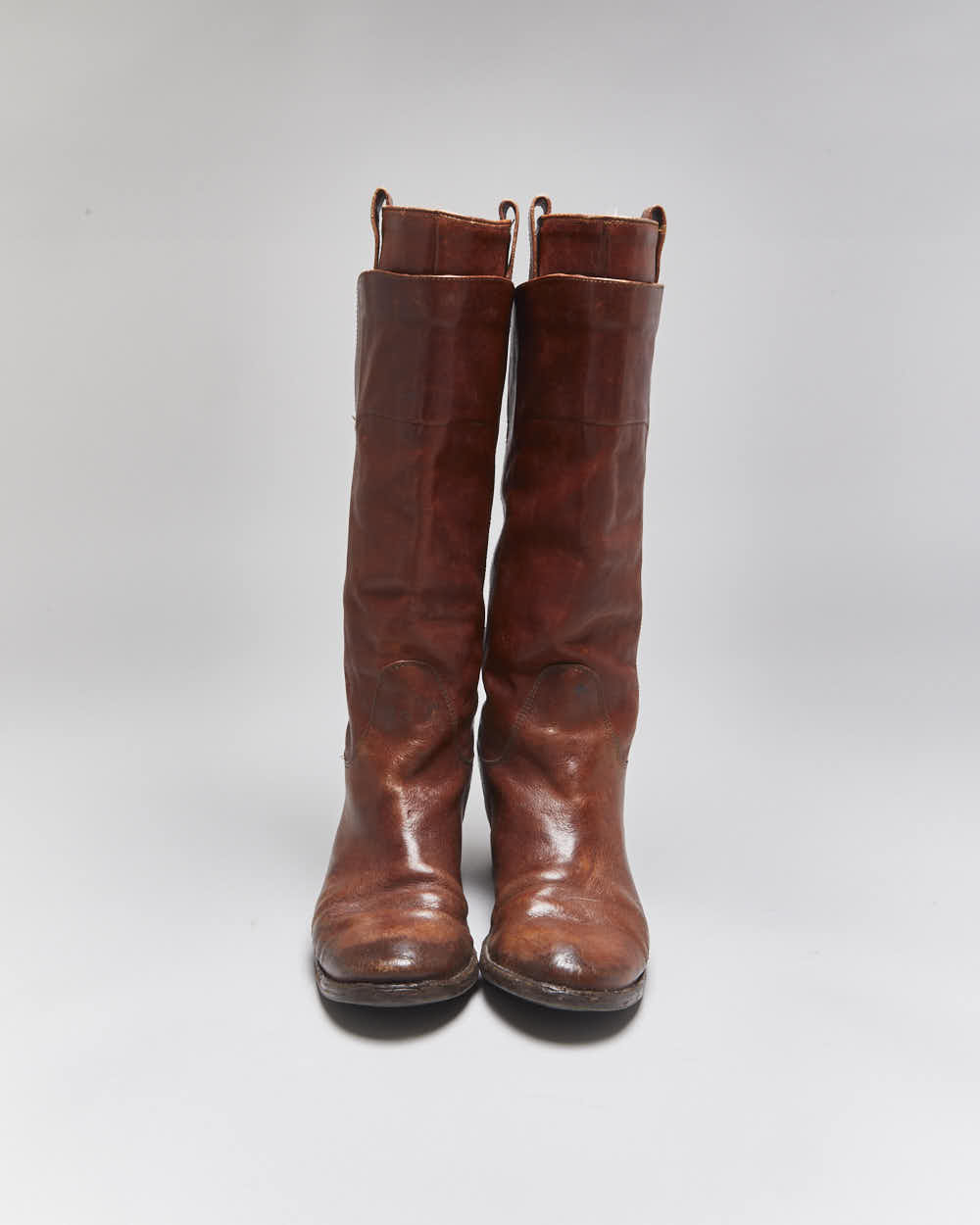 Vintage Frye Brown Leather Boots - UK6