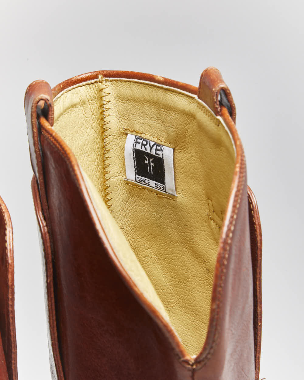 Vintage Frye Brown Leather Boots - UK6