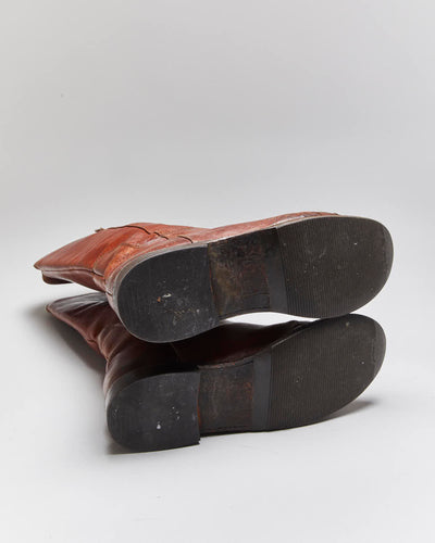 Vintage Frye Brown Leather Boots - UK6