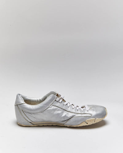 Vintage Y2k 00s Diesel Silver Trainers - UK6