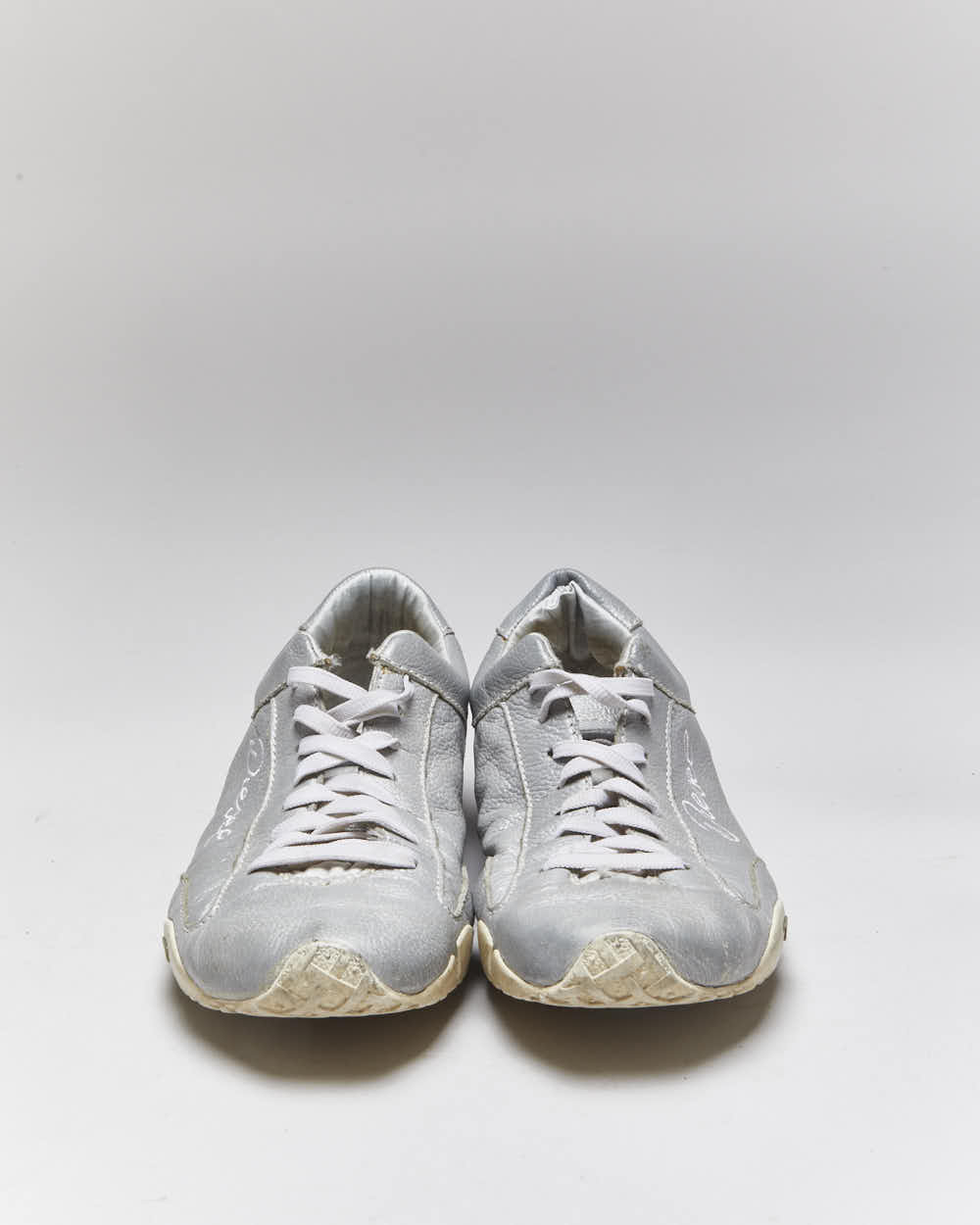 Vintage Y2k 00s Diesel Silver Trainers - UK6
