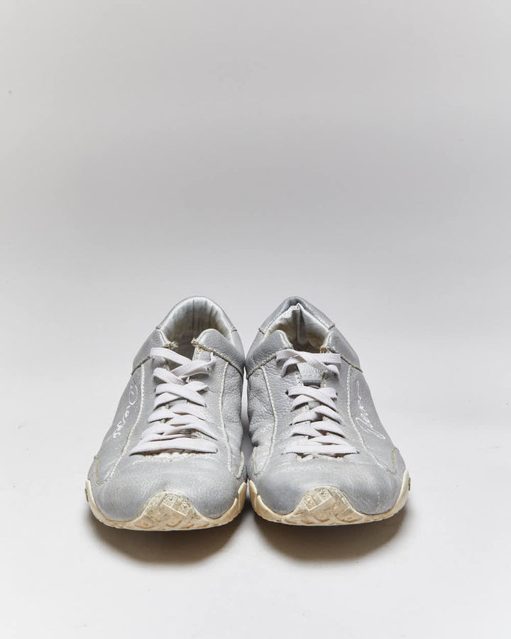 Vintage Y2k 00s Diesel Silver Trainers - UK6